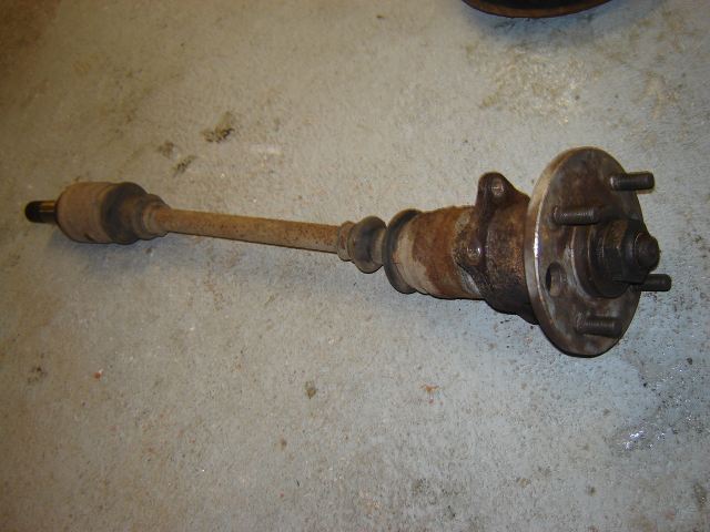 donor half shaft with hub